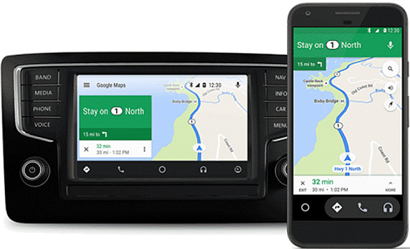 Android Auto теперь работает и на смартфонах