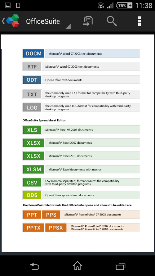 OfficeSuite 7 + PDF&HD