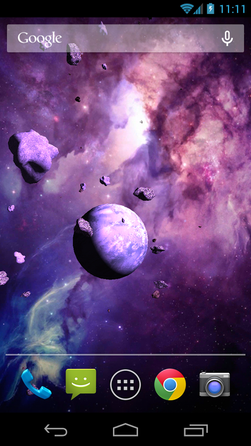 Астероиды 3D живые обои