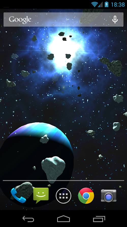 Астероиды 3D живые обои