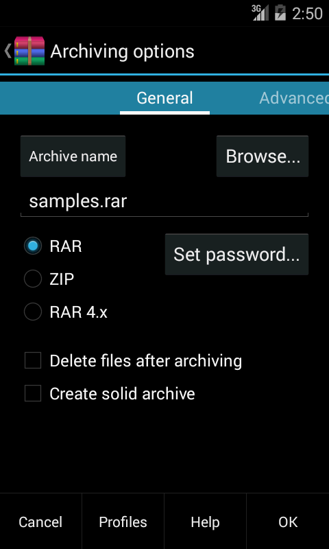 RAR для Android