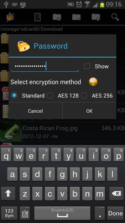 AndroZip™  File Manager